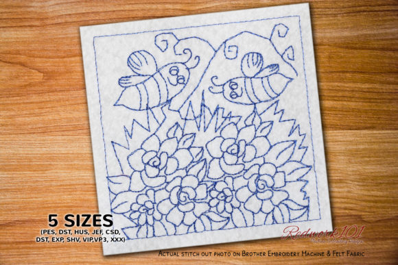 Bee Flying on the Flower: A Charming Design for Spring