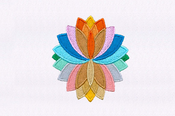Colorful Flower: A Vibrant Addition to Your Embroidery