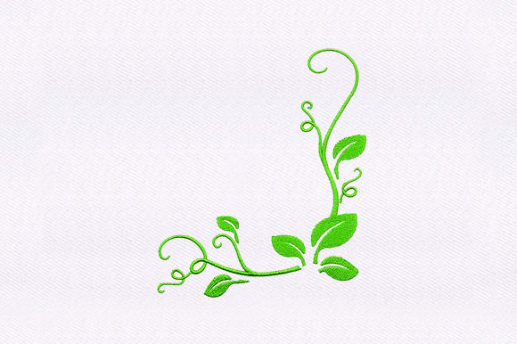 Green Leaf Vines: A Versatile Embroidery Design