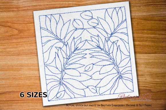 Leaves Lineart: A Versatile Embroidery Design