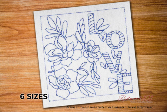 Love with Flowers: A Charming Embroidery Design