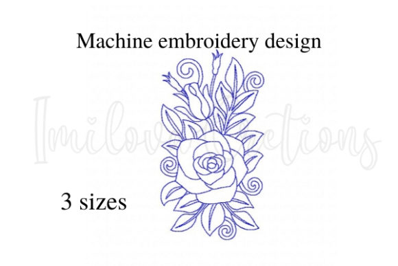 Lovely Rose: A Charming Addition for Business Embroidery