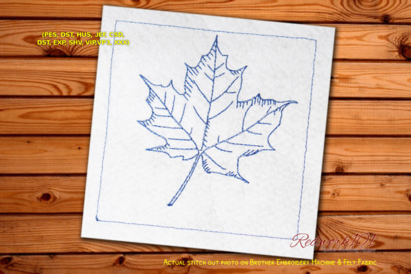 Maple Leaf Redwork Design: A Versatile Embroidery Choice