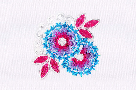 Pink Purple Flowers Design for Premium Sweatshirts