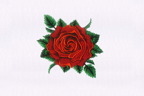 Red Rose: A Touch of Elegance for Your Embroidery Projects