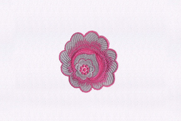 Review: Delicate Pink Flower Design for Embroidery