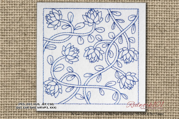 Review: Lotus Flower Branch Lineart Design
